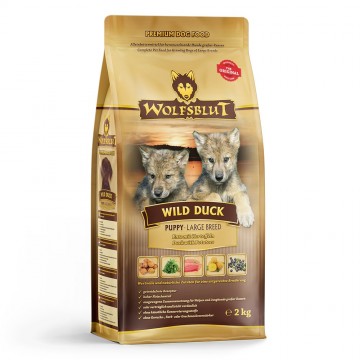 Wb761859wolfsbluttrockenfutterwildduckpuppylargebreedfront2kg42602627618591000pxshd